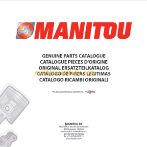 Manitou MRT 1440 400 1104D 44T PARTS CATALOGUE