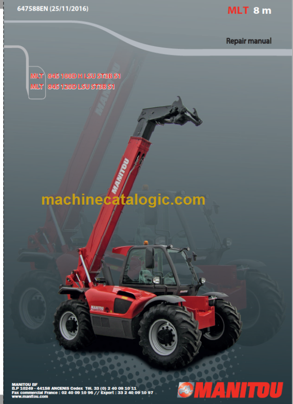 Manitou MLT 845 120D LSU ST3B S1 Repair manual