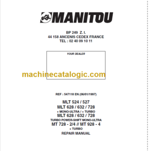 Manitou MLT 728 Repair Manual