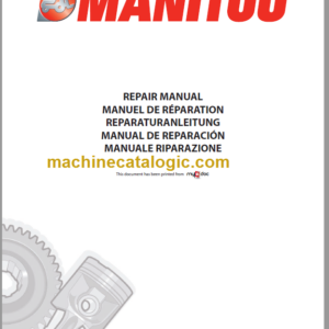 Manitou MLT845 MT1235 MT1435 Repair Manual 647227EN