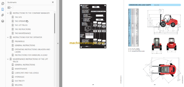 MANITOU M50-4 ST3B OPERATOR’S MANUAL