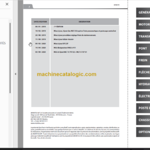 Manitou MLT-X 737 Manuel De Réparation FR