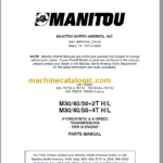 MANITOU M30-40-50-4T H L ENGINE PARTS MANUAL