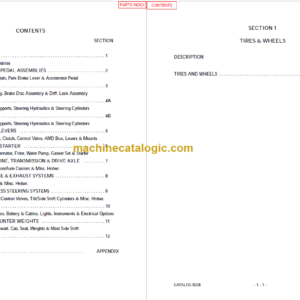 MANITOU M230 M430 M240 M440 M250 PARTS MANUAL