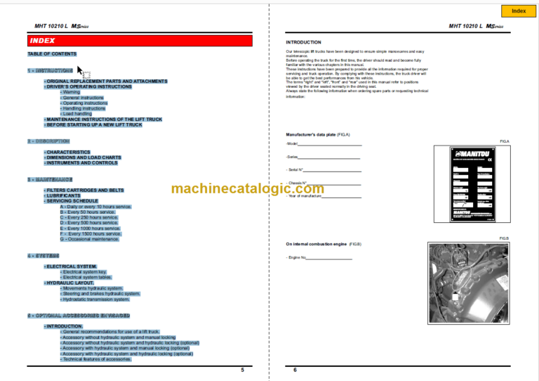 Manitou MHT 10210 L E3 M SERIES SERVICE MANUAL