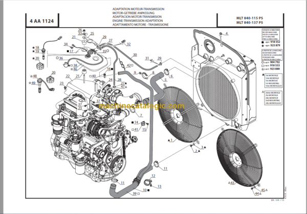 Manitou MLT 840-115 PS PARTS CATALOGUE