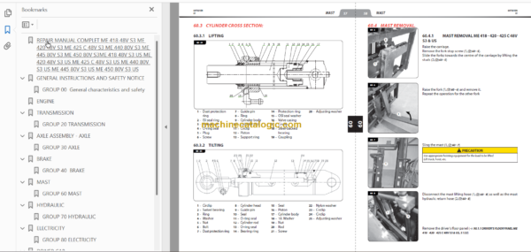 MANITOU ME 445 80V S3 REPAIR MANUAL