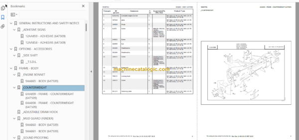 Manitou MLT 840-137 PS 2015 PARTS CATALOGUE