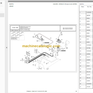 MANITOU MC-X 18-2 D K ST3A S1 PARTS CATALOGUE