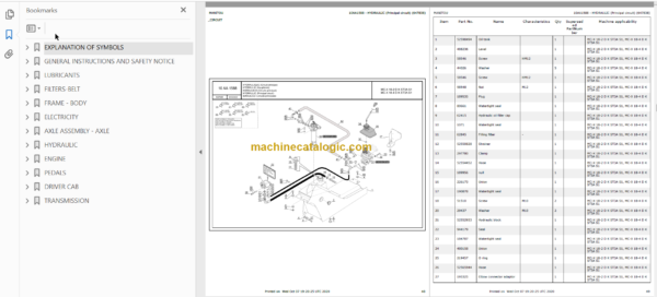 MANITOU MC-X 18-2 D K ST3A S1 PARTS CATALOGUE