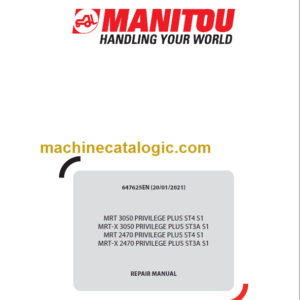 Manitou MRT 3050 PRIVILEGE PLUS ST4 S1 REPAIR MANUAL