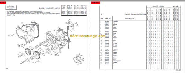 MANITOU M30-40-50-4T H L ENGINE PARTS MANUAL