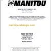 MANITOU 5300 Series Parts Manual