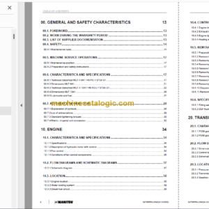 Manitou MLT-X 841 Service Manual