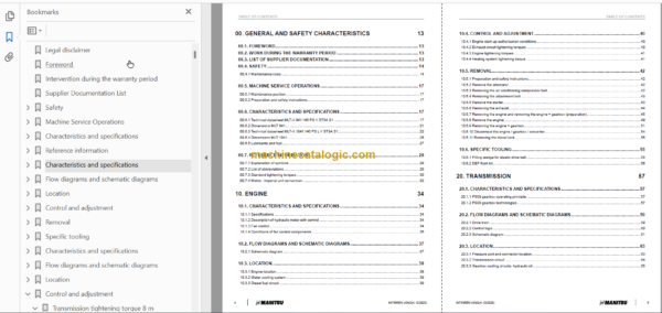 Manitou MLT-X 841 Service Manual