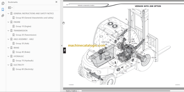 MANITOU MSI 40 50 Turbo Evolution Series 1-E3 Repair Mannuals