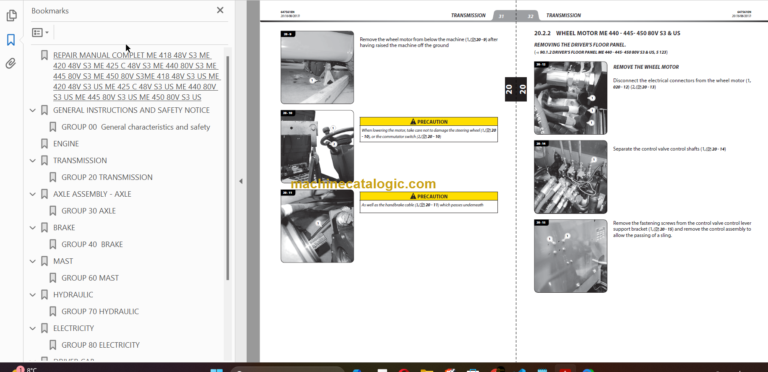 MANITOU ME 450 80V S3 REPAIR MANUAL