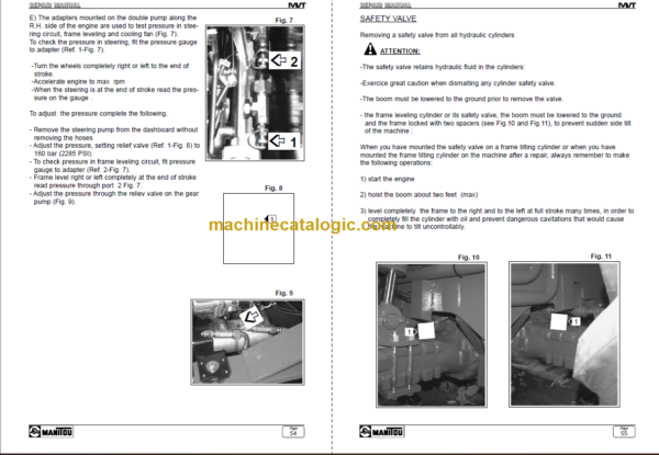 Manitou MVT 1340 Comfort Line REPAIR MANUAL