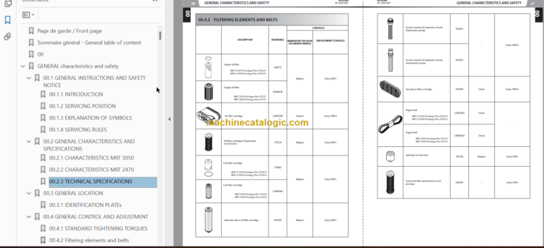 Manitou MRT 3050 PRIVILEGE PLUS ST4 S1 REPAIR MANUAL