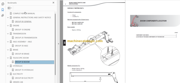 Manitou MLT 845 ST3B S1 Repair manual