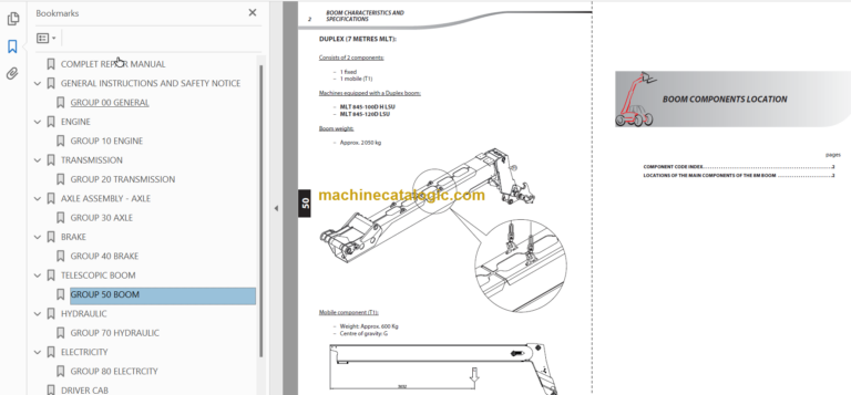Manitou MLT 845 ST3B S1 Repair manual