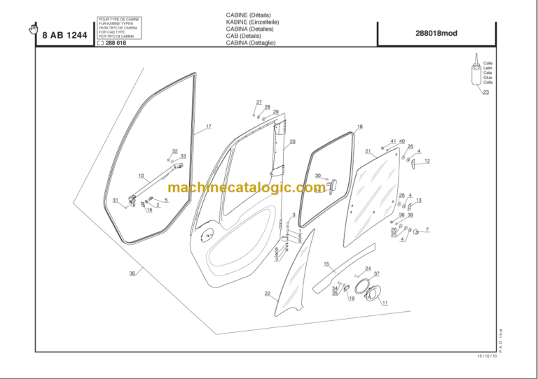 Manitou MLT 625-75 H S1-E3 PARTS MANUAL