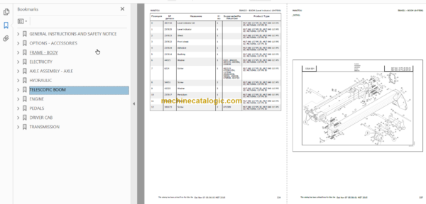 Manitou MLT 1040L PARTS CATALOGUE