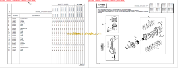 MANITOU M30-40-50-2 HL PARTS MANUAL