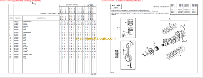 MANITOU M30-40-50-2 HL PARTS MANUAL