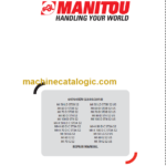 MANITOU MI-X 70 D C ST3A S2 REPAIR MANUAL
