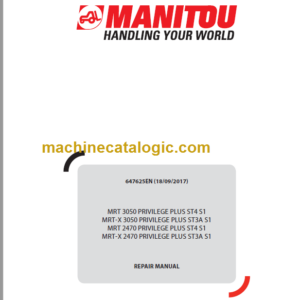 Manitou MRT 3050 PRIVILEGE PLUS ST4 S1 REPAIR MANUAL