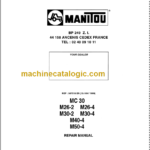 MANITOU M26-4 REPAIR MANUAL