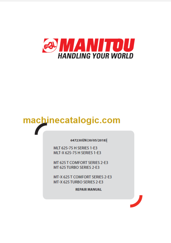 Manitou MLT 625 H SERIES Repair Manual