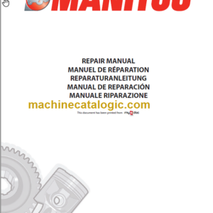 Manitou MLT 845 H SERIES 4-E3 Repair Manual