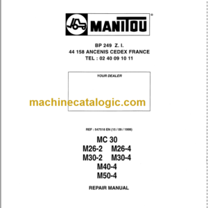 MANITOU M26-4 REPAIR MANUAL