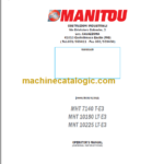 MHT 7140 T-E3 OPERATOR'S MANUAL