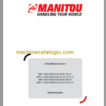 Manitou MRT-X 2470 PRIVILEGE PLUS S1 REPAIR MANUAL