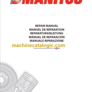 Manitou MLT 630 SDE3 S4E3 Repair Manual 647021EN