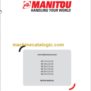 MANITOU MI 15 G S2 US REPAIR MANUAL