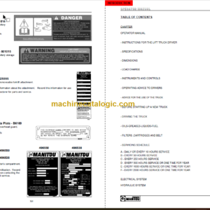 Manitou MVT 665 T Series E2 SERVICE MANUAL