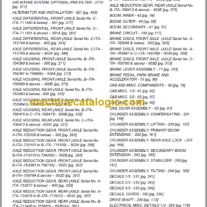 Manitou MRT 1432 M SERIES E2 PARTS MANUAL