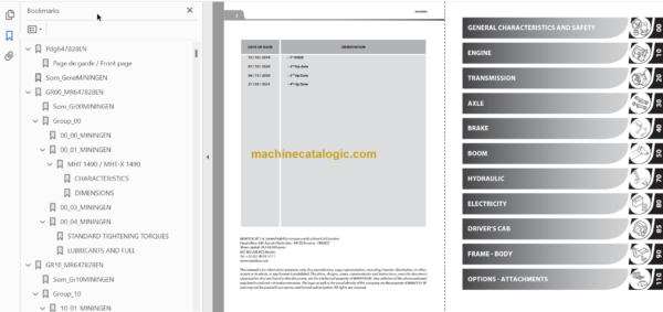 MHT-X 790 MINING 104JD ST3A S1 REPAIR MANUAL