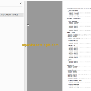 Manitou MHT 10210L E3 PARTS CATALOGUE