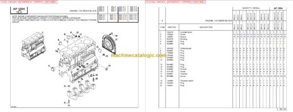 MANITOU M30-40-50-4 HL PARTS MANUAL