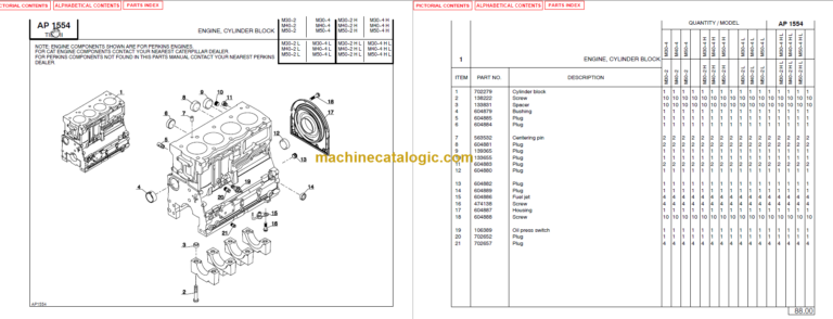 MANITOU M30-40-50-4 HL PARTS MANUAL