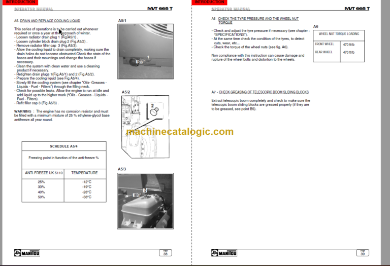 Manitou MVT 665 T Series E2 SERVICE MANUAL