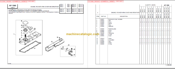 MANITOU M30-40-50-4 HL PARTS MANUAL