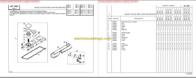 MANITOU M30-40-50-4 HL PARTS MANUAL