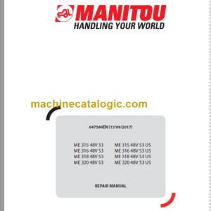 MANITOU ME 315 48V S3 REPAIR MANUAL