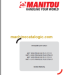 Manitou MRT-X 3050 PRIVILEGE PLUS REPAIR MANUAL